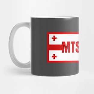 Mtskheta City in Georgian Flag Design Mug